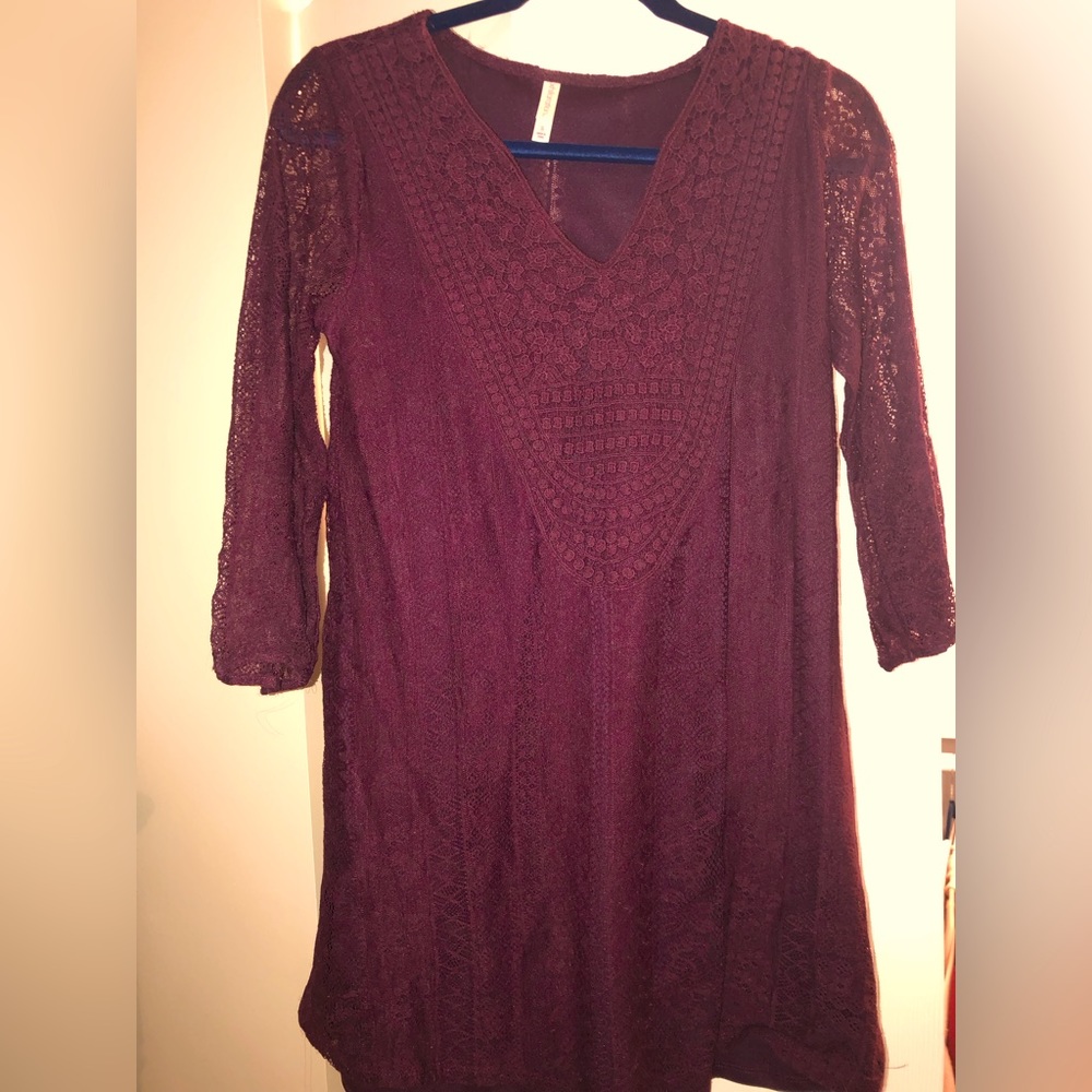 Burgundy dress size S